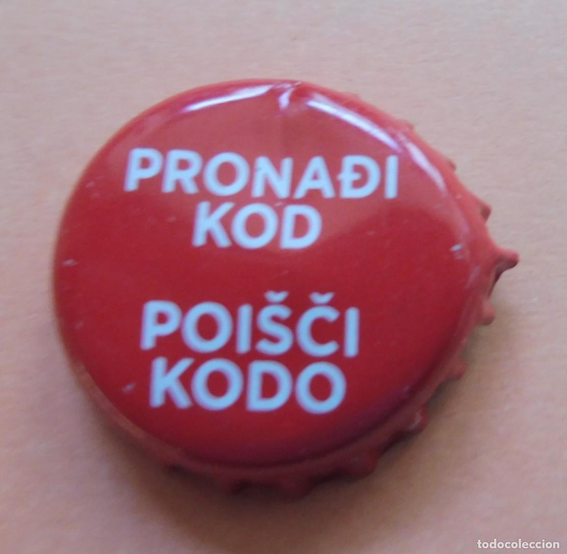 Coleccionismo de Coca-Cola y Pepsi: TAP&Oacute;N CORONA - CHAPA - BOTTLE CAP - PRONADI KOD - POISCI KODO - ESLOVENO - CROATA