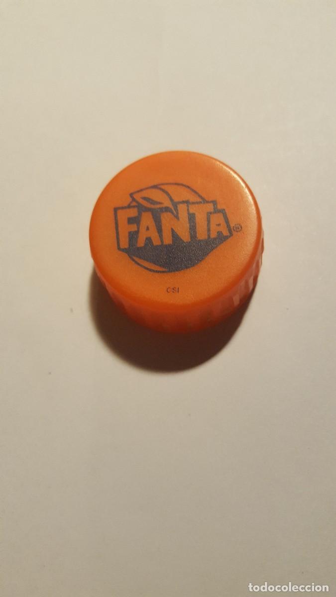 Coleccionismo de Coca-Cola y Pepsi: Corona/Tap&oacute;n de rosca. Fanta naranja, modelo antiguo.