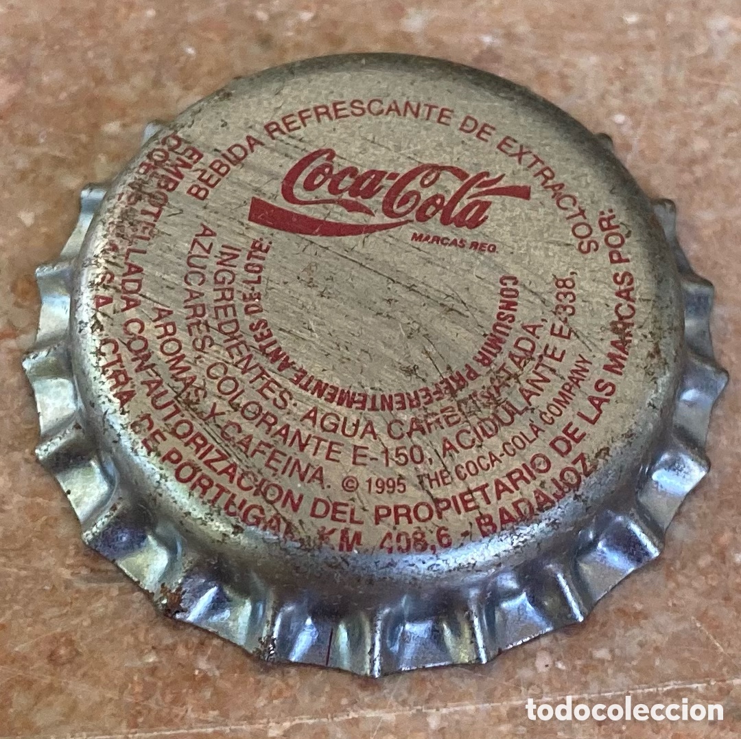 Coleccionismo de Coca-Cola y Pepsi: BOTTLE CAP CAPSULE CHAPA ANTIGUO TAP&Oacute;N CORONA SODA REFRESCO COCA COLA.BADAJOZ--LOTE N.1269--CARMANJO