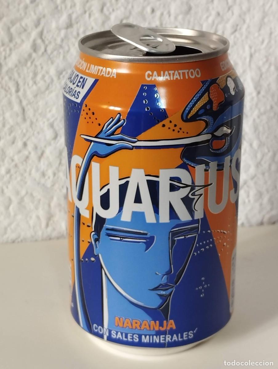 Coleccionismo de Coca-Cola y Pepsi: BOTE - LATA ACUARIUS NARANJA - EDICION LIMITADA - CAJATATTOO - 330 ML
