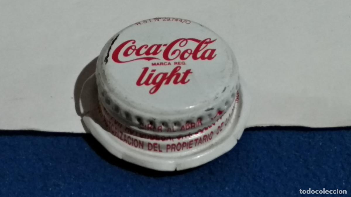 Coleccionismo de Coca-Cola y Pepsi: ANTIGUO TAPON DE ROSCA DE ALUMINIO COCA COLA LIGHT - TAMA&Ntilde;O GRANDE
