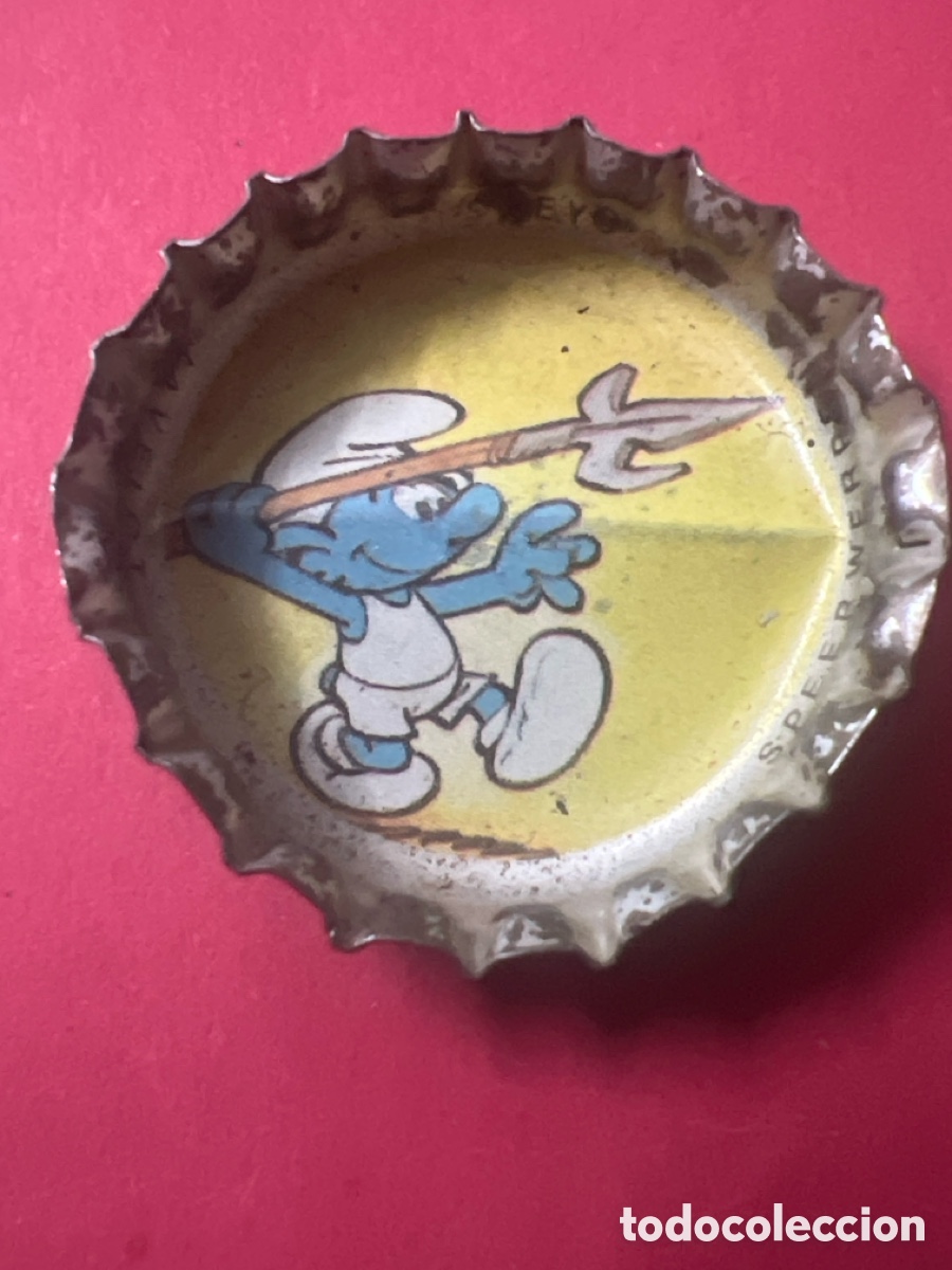 Coleccionismo de Coca-Cola y Pepsi: T4/123/A5. CHAPA - Capsules Schtroumpf Coca-Cola - Moscou. 1979 -1980 -Belgique/France - LOS PITUFOS
