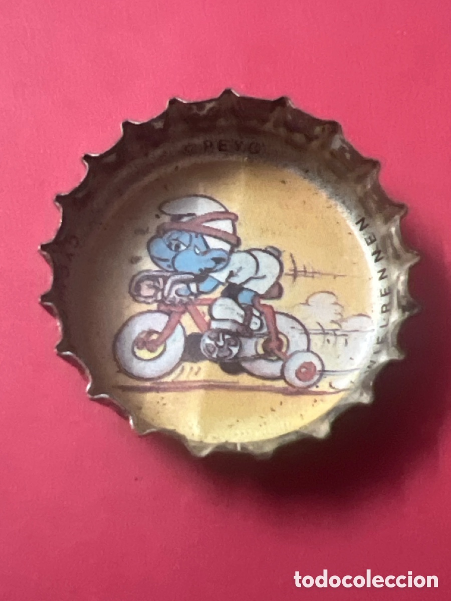 Coleccionismo de Coca-Cola y Pepsi: T4/X123/E2. CHAPA - Capsules Schtroumpf Coca-Cola - Moscou. 1979-1980 -Belgique/France - LOS PITUFOS