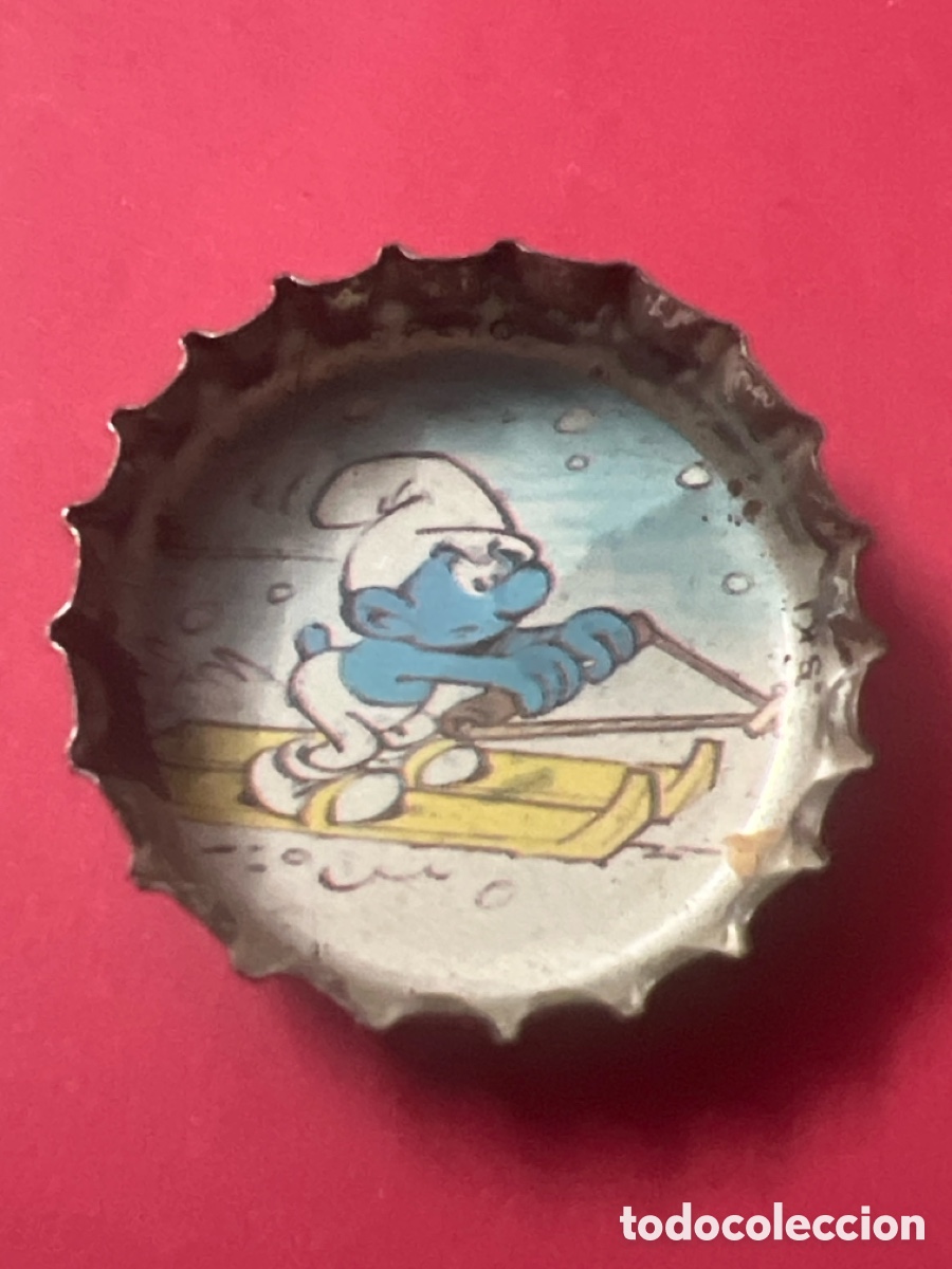 Coleccionismo de Coca-Cola y Pepsi: T4/X123H6. CHAPA - Capsules Schtroumpf Coca-Cola - Moscou. 1979 -1980 -Belgique/France - LOS PITUFOS