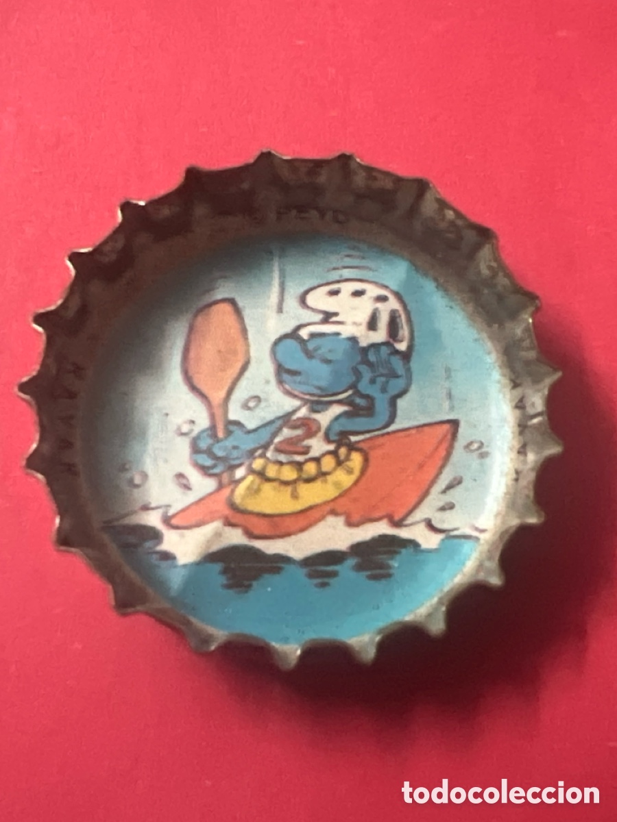 Coleccionismo de Coca-Cola y Pepsi: T4/X127/K6. CHAPA - Capsules Schtroumpf Coca-Cola - Moscou. 1979 -1980 Belgique/France - LOS PITUFOS