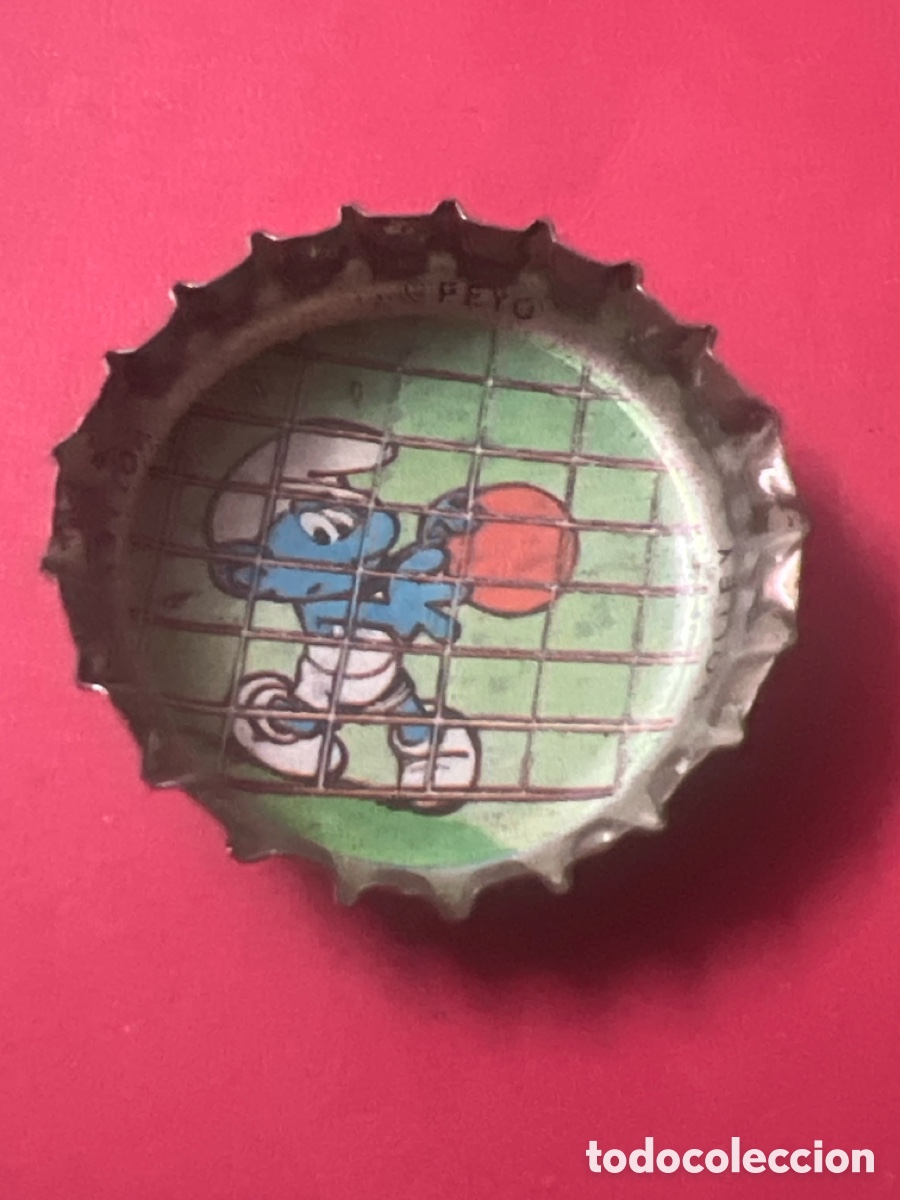 Coleccionismo de Coca-Cola y Pepsi: T4/X127/B6. CHAPA - Capsules Schtroumpf Coca-Cola - Moscou. 1979 -1980 Belgique/France - LOS PITUFOS