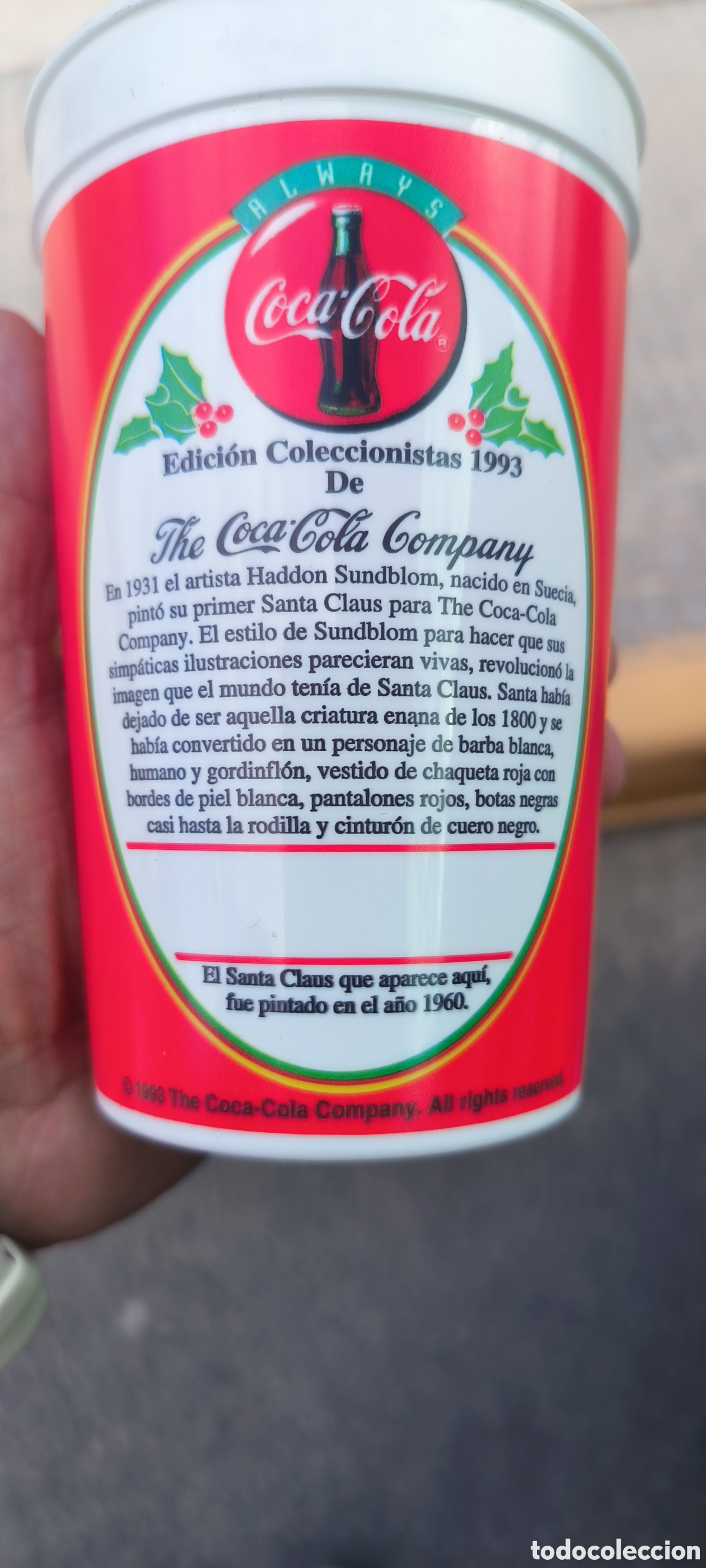 Coleccionismo de Coca-Cola y Pepsi: Vaso Coca cola ed. Colecci&oacute;nista 1993