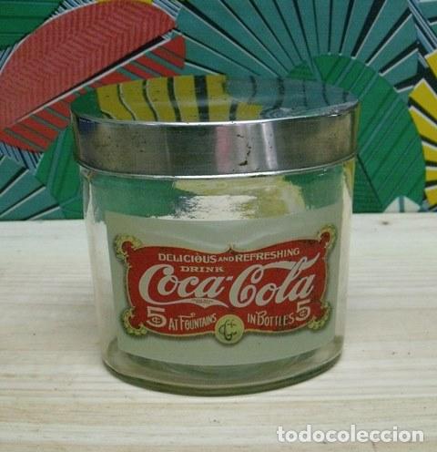 Coleccionismo de Coca-Cola y Pepsi: Bote Cristal Cierre Herm&eacute;tico Promocional Coca-Cola