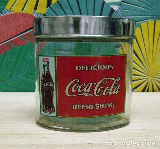 Coleccionismo de Coca-Cola y Pepsi: Bote Cristal Cierre Herm&eacute;tico Promocional Coca-Cola
