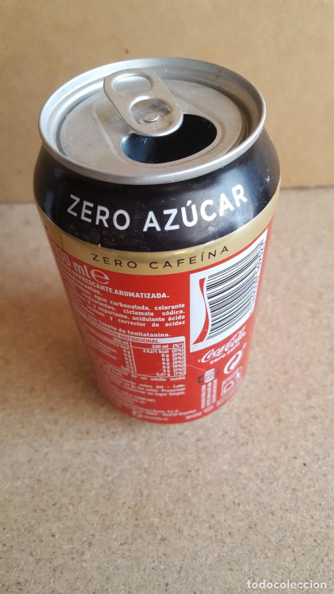 Coleccionismo de Coca-Cola y Pepsi: Lata de Coca Cola zero zero. VAC&Iacute;A. - Foto 2