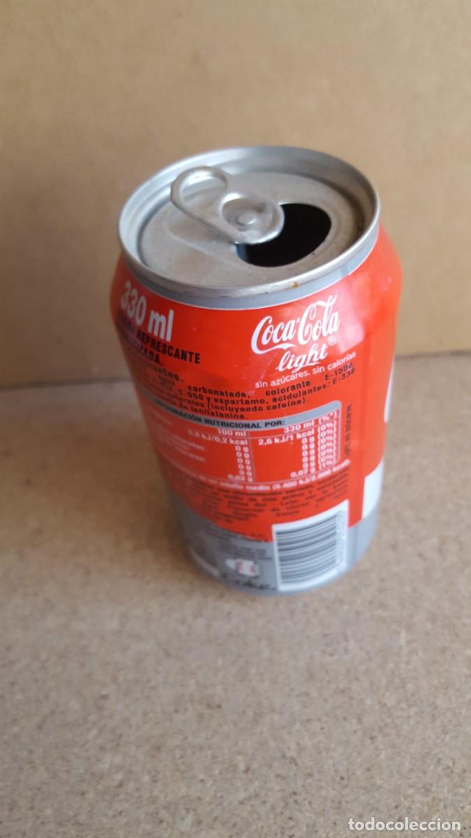 Coleccionismo de Coca-Cola y Pepsi: Lata de Coca Cola light. VAC&Iacute;A. - Foto 2