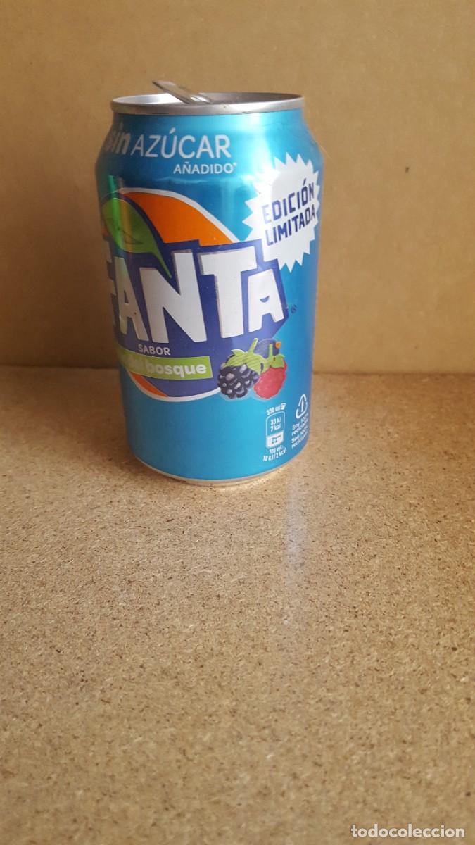 Coleccionismo de Coca-Cola y Pepsi: Lata de refresco Fanta edici&oacute;n especial/limitada, sabor frutas del bosque. VAC&Iacute;A.