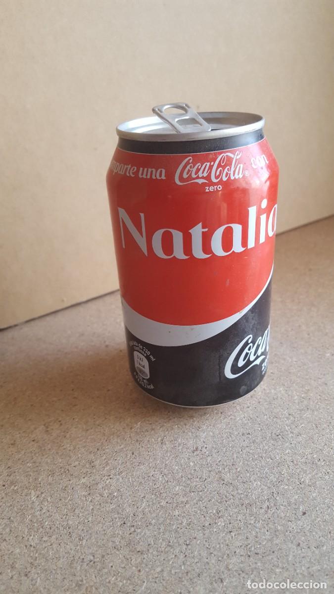 Coleccionismo de Coca-Cola y Pepsi: Lata de refresco Coca Cola con nombre Natalia. VAC&Iacute;A.