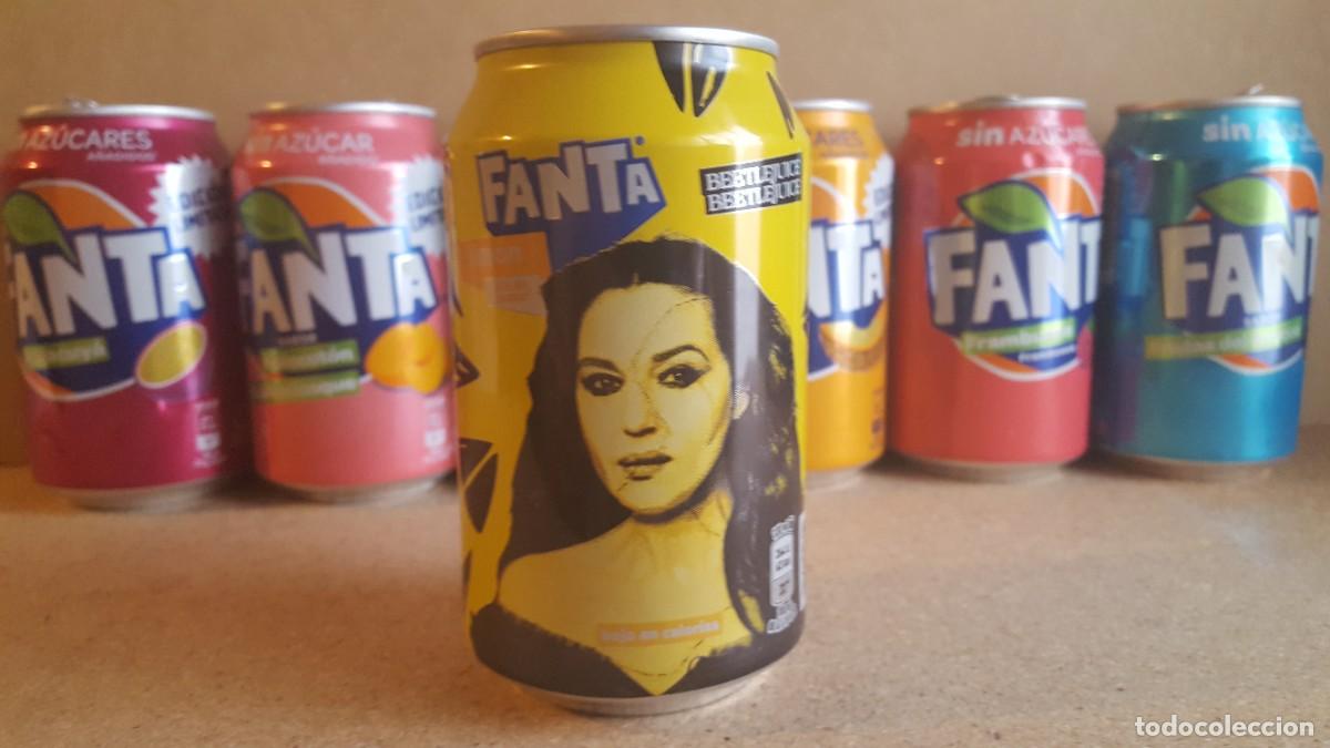 Collectionnisme de Coca-Cola et Pepsi: Lata de refresco Fanta Lim&oacute;n Edici&oacute;n Especial/limitada, Beetlejuice. Vac&iacute;a.
