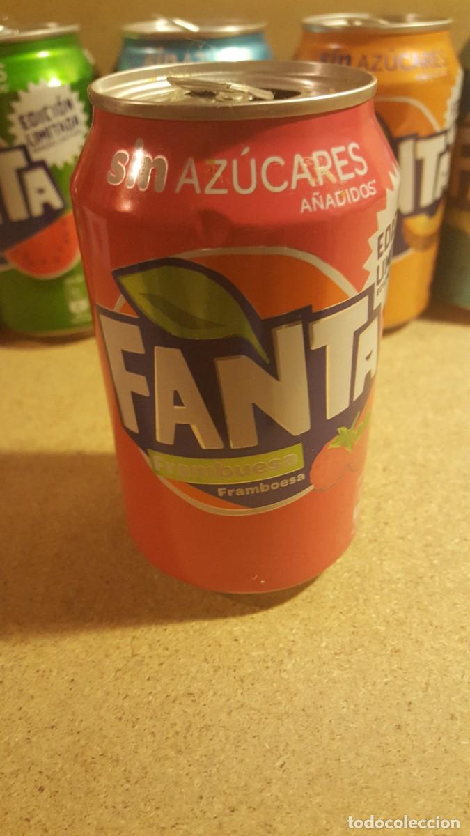 Coleccionismo de Coca-Cola y Pepsi: Lata de refresco Fanta Edici&oacute;n limitada, sabor Frambuesa. Vac&iacute;a.
