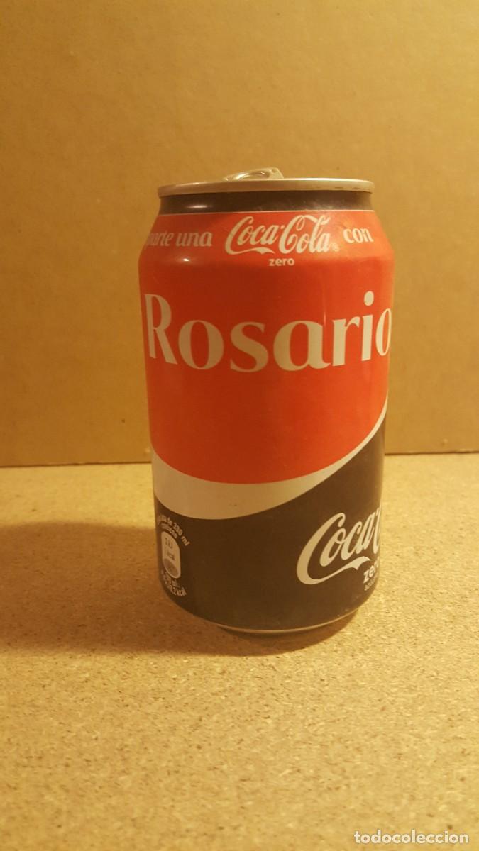 Coleccionismo de Coca-Cola y Pepsi: Lata de refresco con nombre, de la edici&oacute;n especial Comparte una Coca Cola con... Rosario. VAC&Iacute;A