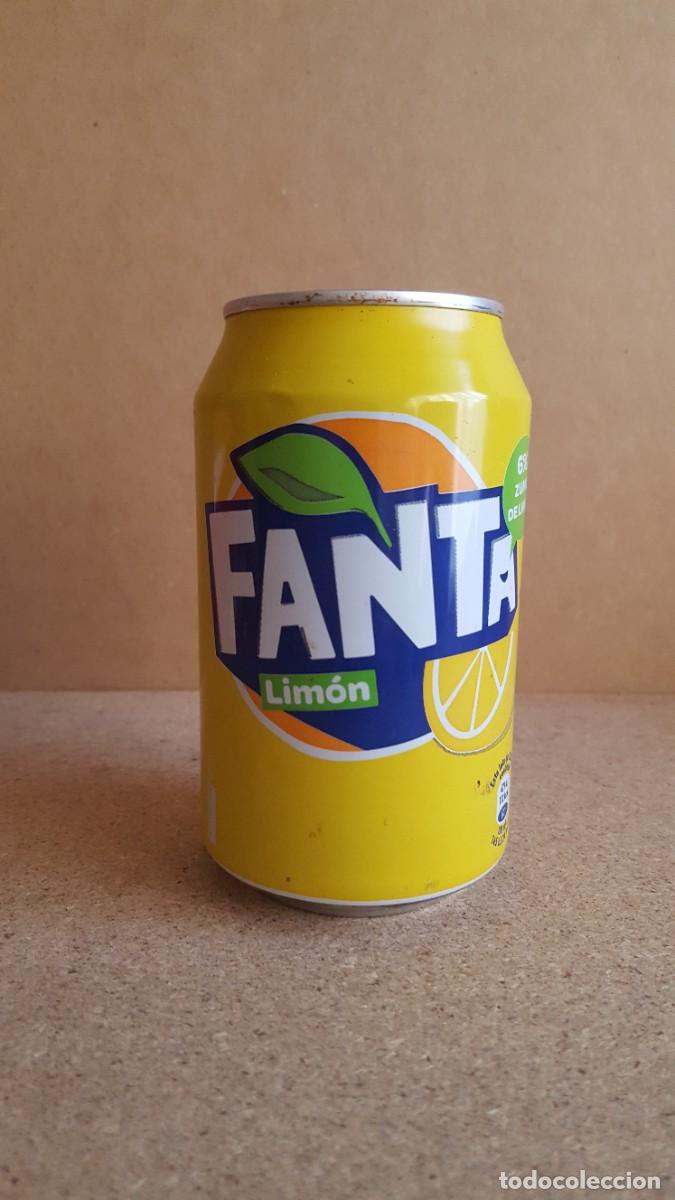 Coleccionismo de Coca-Cola y Pepsi: Lata de refresco Fanta lim&oacute;n. VAC&Iacute;A.