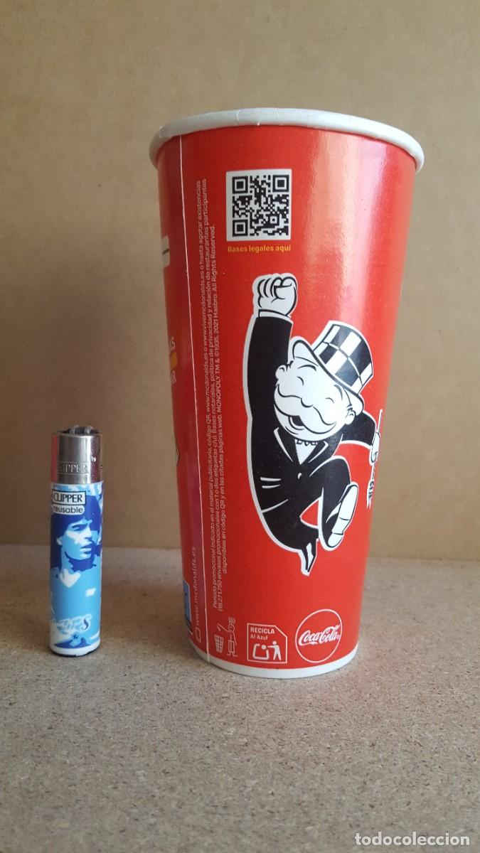 Coleccionismo de Coca-Cola y Pepsi: Vaso Coca Cola del Mc Donalds, promoci&oacute;n Monopoly, premios sin despegar.