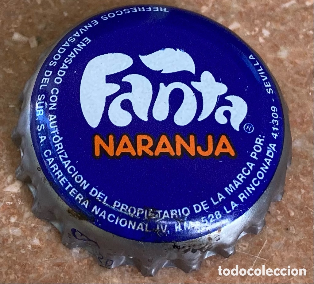 Coleccionismo de Coca-Cola y Pepsi: CHAPA BOTTLE CAP TAP&Oacute;N CORONA CAPSULE REFRESCO SODA FANTA NARANJA.SEVILLA.--LOTE N. 2350-CARMANJO