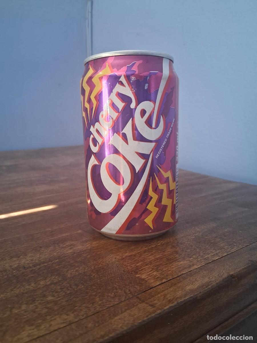 Coleccionismo de Coca-Cola y Pepsi: Lata de coca cola Coke Cherry cereza London Reino Unido
