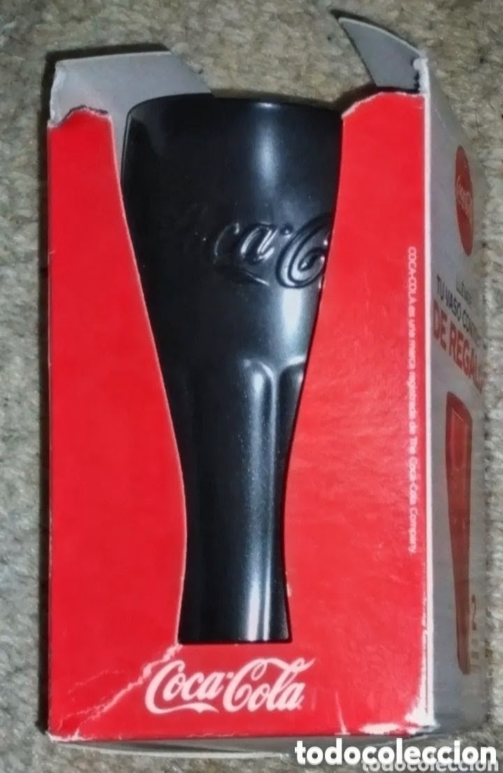 Colecionismo de Coca-Cola e Pepsi: VASO PROMOCIONAL de COCA-COLA de COLOR NEGRO 14 cms de alturaEN IMPECABLE ESTADO COMPLETAMENTE NUEVO
