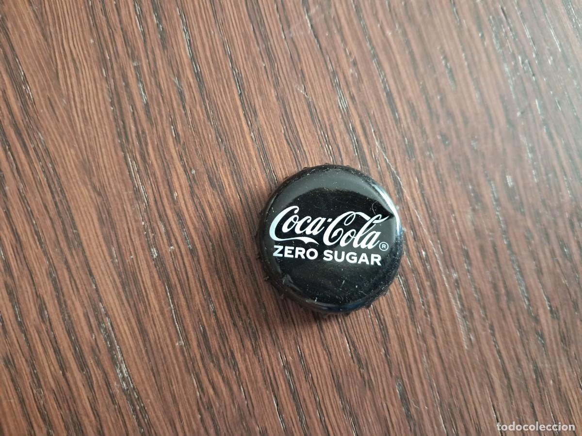 Coleccionismo de Coca-Cola y Pepsi: chapa tap&oacute;n corona de coca cola, zero sugar.