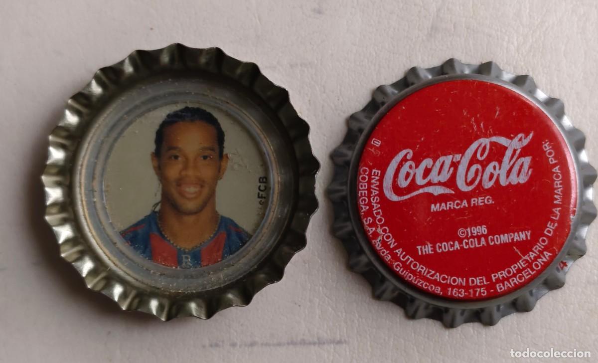 Coleccionismo de Coca-Cola y Pepsi: CHAPA CORONA COCA COLA 2005 RONALDINHO BARCELONA SIN PRENSAR