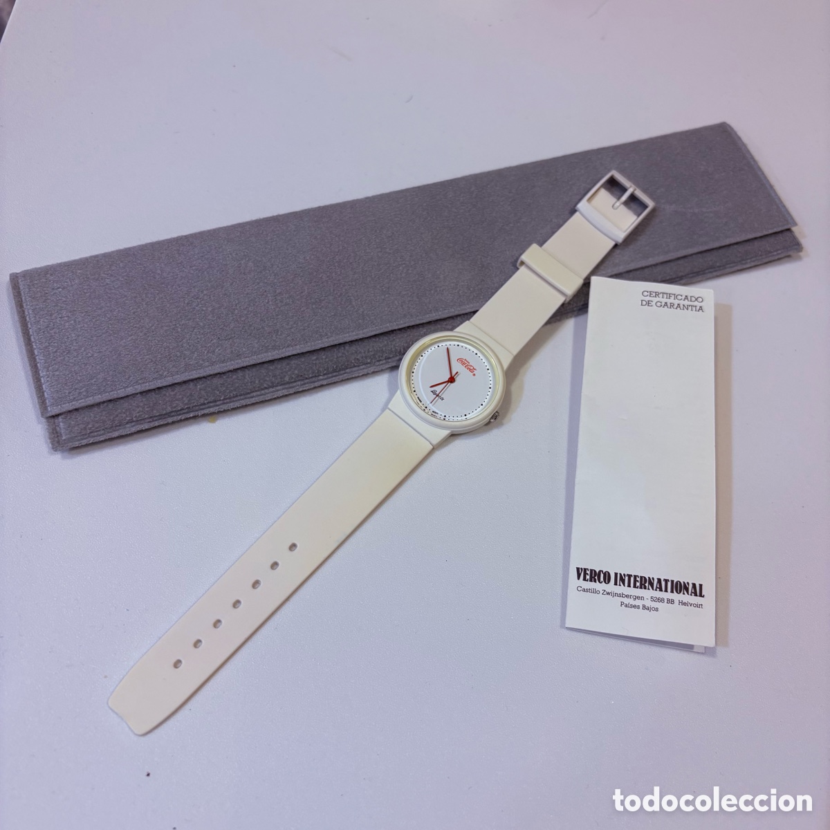 Coleccionismo de Coca-Cola y Pepsi: reloj a&ntilde;os 80-90 beba coca-cola verco