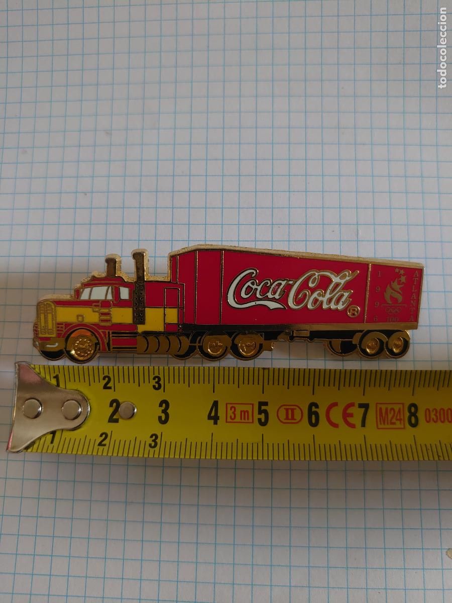 Coleccionismo de Coca-Cola y Pepsi: PIN CAMI&Oacute;N COCA COLA ATLANTA 1996. ESMALTADO. MADE IN USA