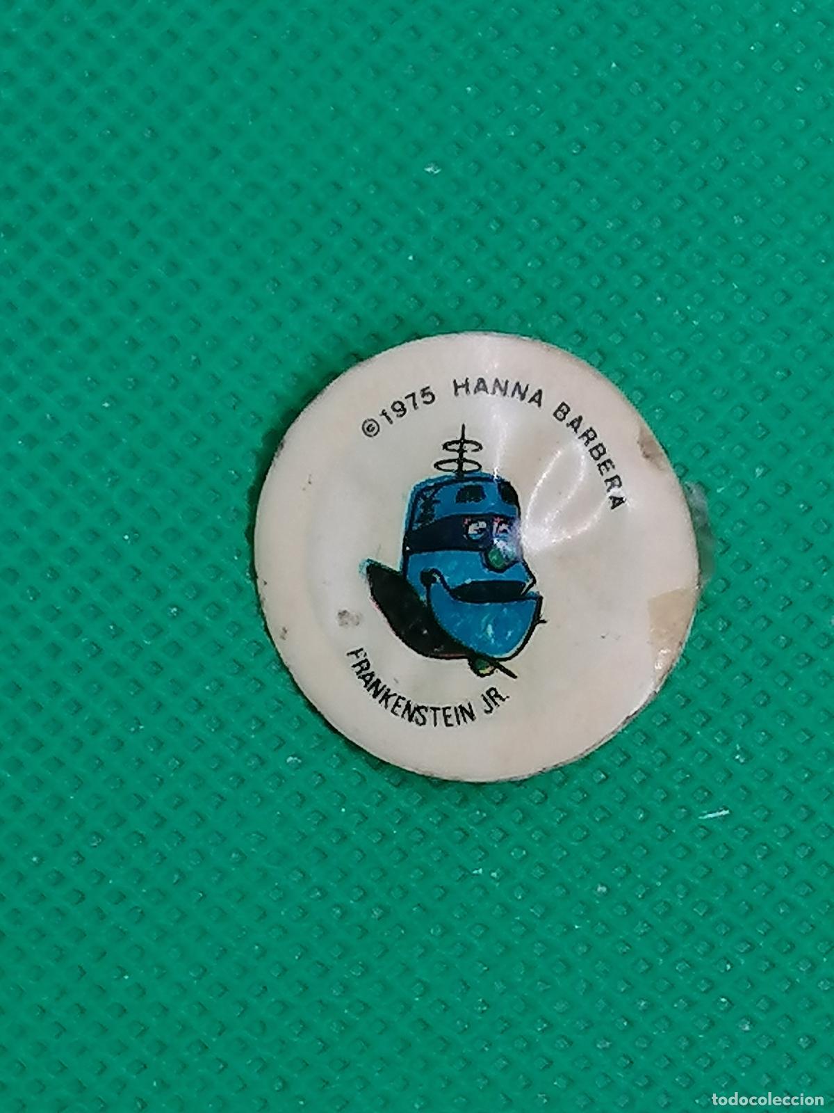 Coleccionismo de Coca-Cola y Pepsi: FRANKESTEIN JR SCOOBY DOO HANNA BARBERA 1975 CROMO CHAPA PLASTICO VIAJA A HOLLYWOOD MIRINDA PEPSI