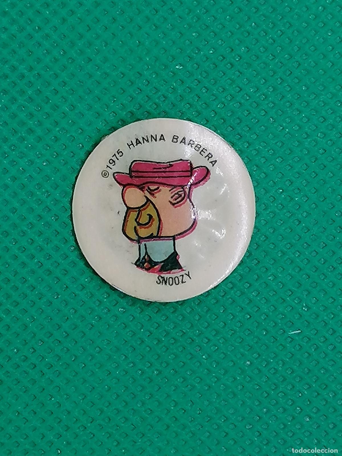 Coleccionismo de Coca-Cola y Pepsi: SNOOZY SCOOBY DOO HANNA BARBERA 1975 CROMO CHAPA PLASTICO VIAJA A HOLLYWOOD MIRINDA PEPSI