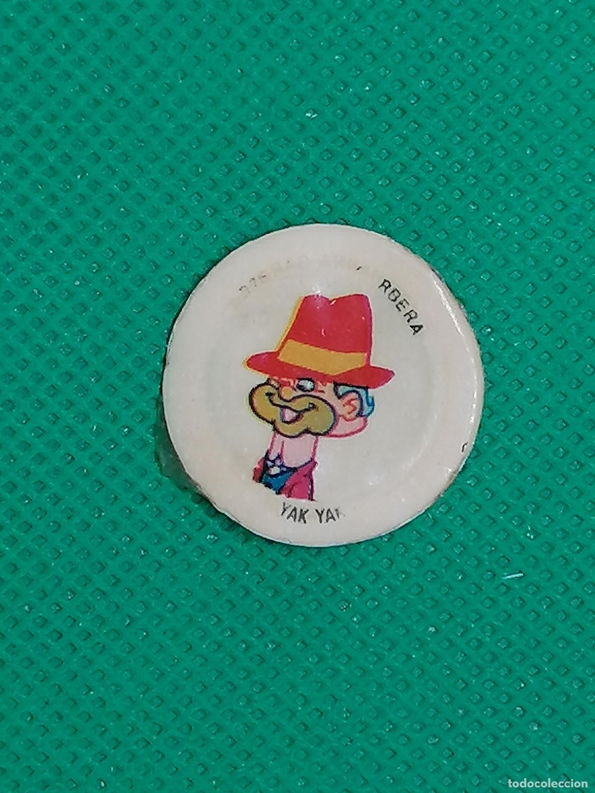 Coleccionismo de Coca-Cola y Pepsi: YAK YAK SCOOBY DOO HANNA BARBERA 1975 CROMO CHAPA PLASTICO VIAJA A HOLLYWOOD MIRINDA PEPSI