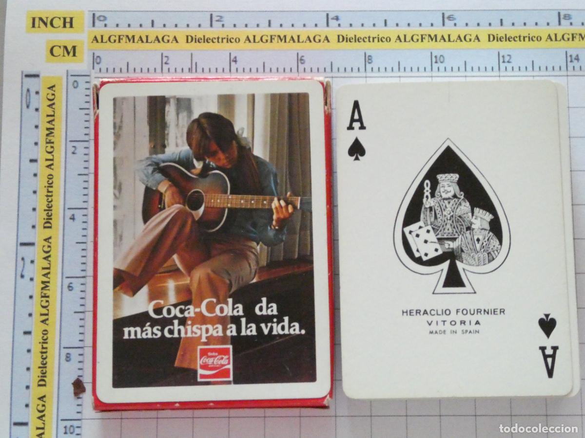 Coleccionismo de Coca-Cola y Pepsi: BARAJAS DE CARTAS DE P&Oacute;KER. FOURNIER. COCA COLA. MUJER GUITARRA. 110GR
