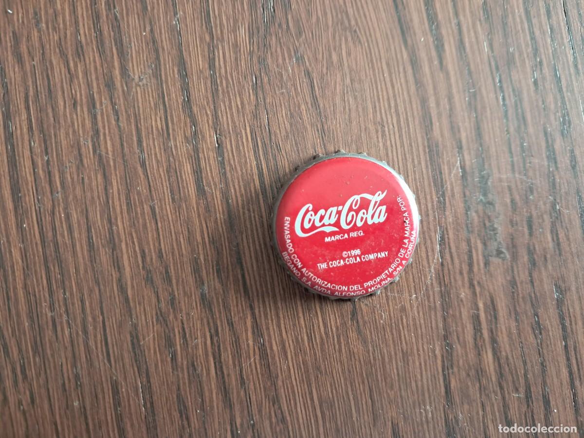 Coleccionismo de Coca-Cola y Pepsi: chapa tap&oacute;n corona de coca cola, envasada Begano, A Coru&ntilde;a.