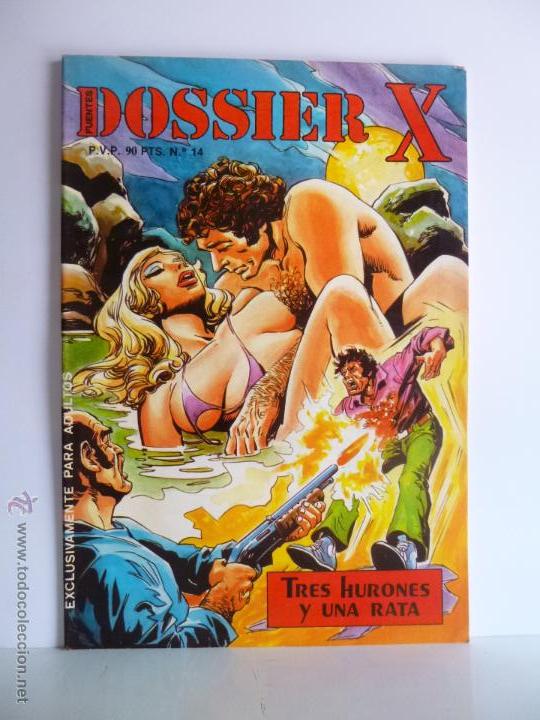 Comics : DOSSIER X, N&ordm; 14, TRES HURONES Y UNA RATA, J. FUENTES EDICIONES 1983 OFRT