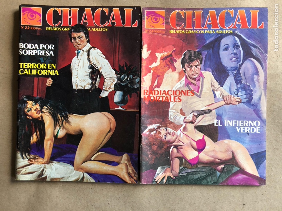Comics: CHACAL, RELATOS GR&Aacute;FICOS PARA ADULTOS, N&Uacute;MEROS: 22 y 24. 1984.