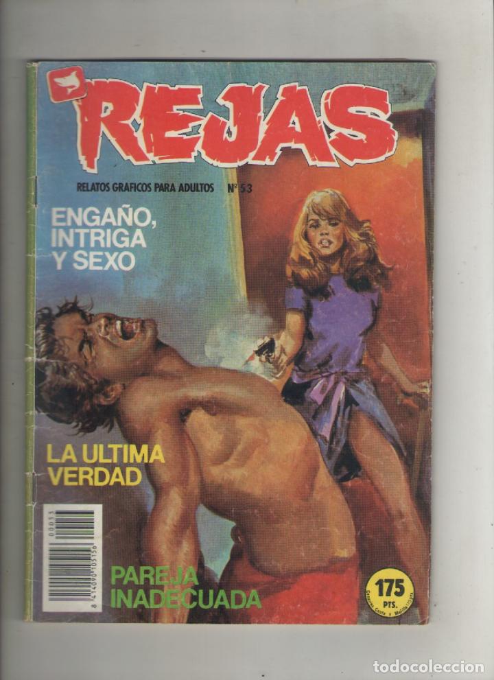 Comics: rejas-a&ntilde;o 1987-b/n-editorial edicomic-erotico-formato grapa-n&ordm; 53