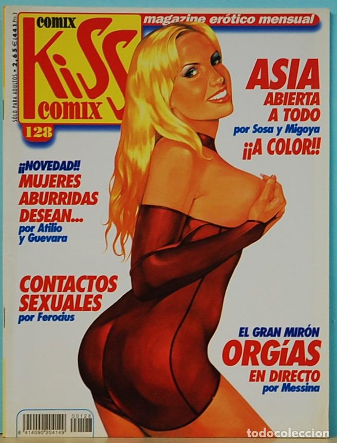 Comics: COMIX KISS. N&ordm; 128. MAGAZINE EROTICO MENSUAL. EDICIONES LA CUPULA. A&Ntilde;O 2002.