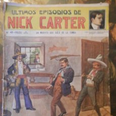 Cómics: ULTIMOS EPISODIOS DE NICK CARTER, UN MUERTO QUE SALE DE LA TUMBA. Lote 154652526