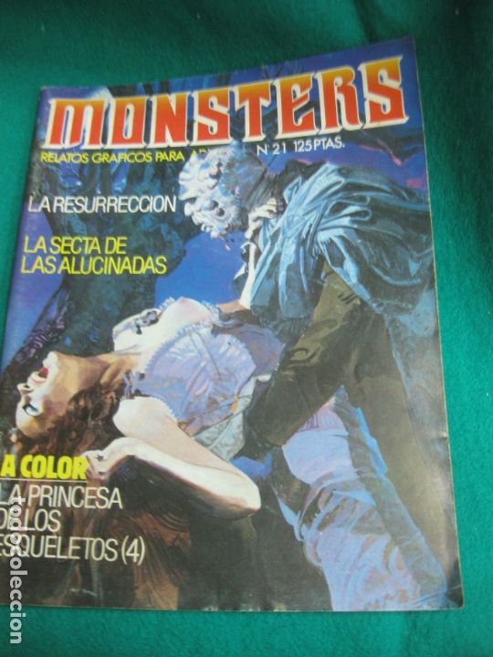 Fumetti: MONSTERS N&ordm; 21. RELATOS GRAFICOS PARA ADULTOS. EDICIONES ZINCO 1984.