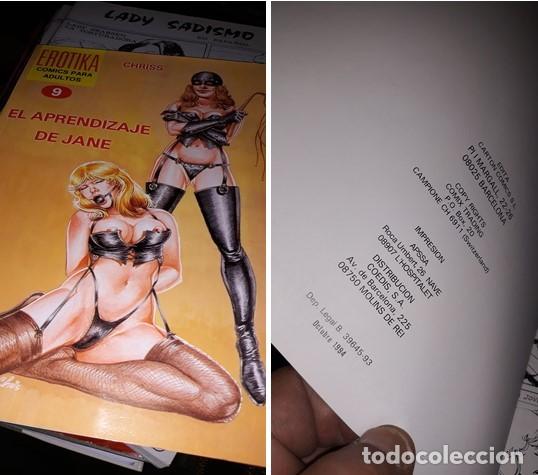 Comics: EROTIKA. Comic erotico. El aprendizaje de Jane. 1994.