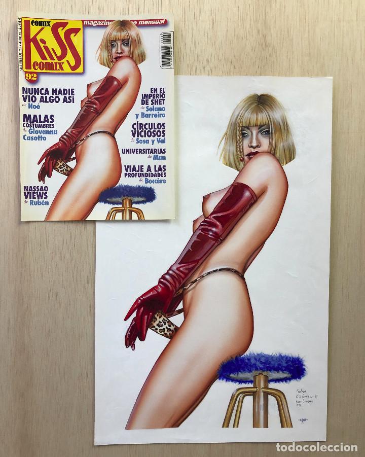 Comics: Portada original Portada Kiss Comix n&ordm; 92 (1999) Ediciones La C&uacute;pula.
