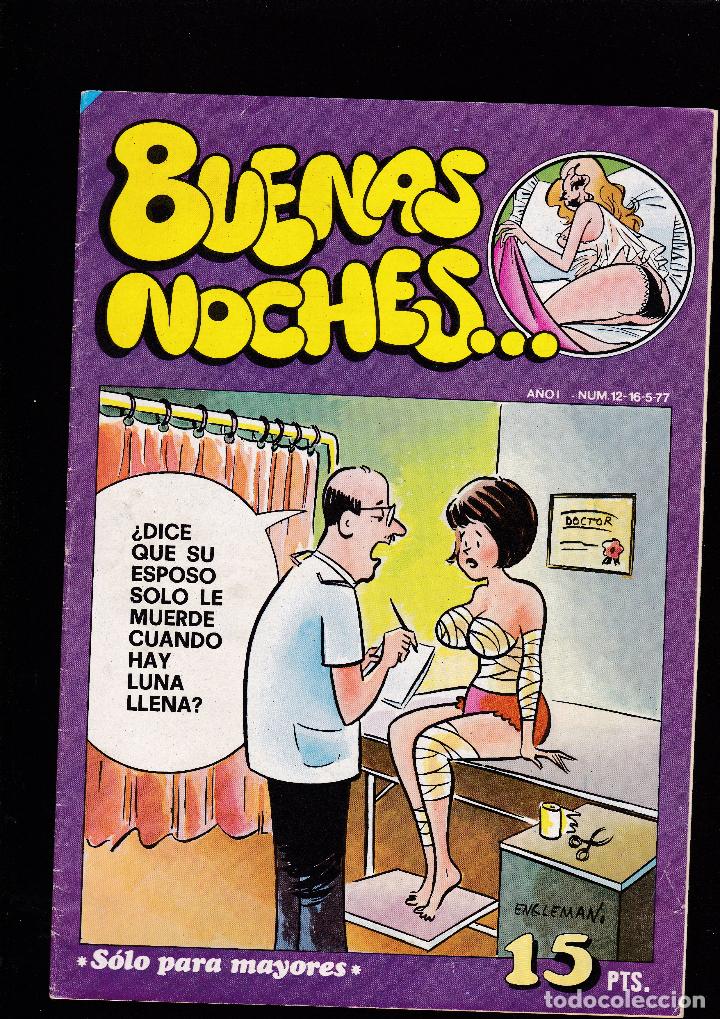 Fumetti: BUENAS NOCHES... - N&ordm; 12 DE 12 - HUMOR EROTICO PARA ADULTOS - 1977 EDITORIAL BRUGUERA, S. A. -