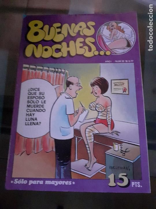 Comics: BUENAS NOCHES... - N&ordm; 12 DE 12 - HUMOR EROTICO PARA ADULTOS - 1977 EDITORIAL BRUGUERA, S. A. -