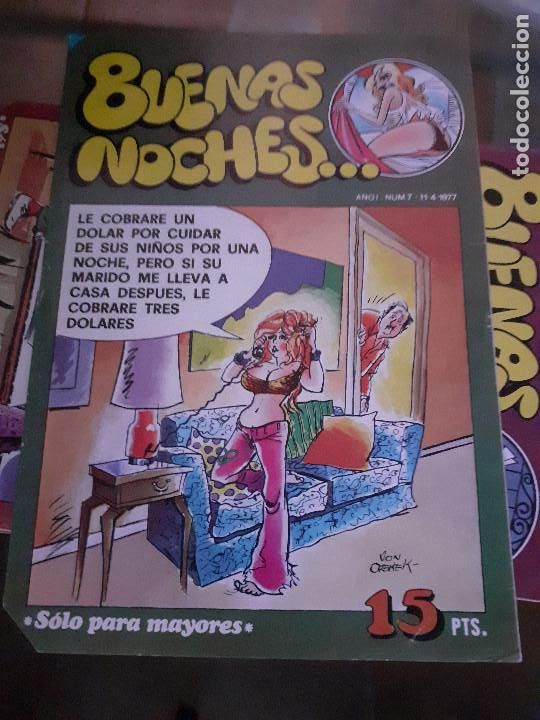 Comics: BUENAS NOCHES... - N&ordm; 7 DE 12 - HUMOR EROTICO PARA ADULTOS - 1977 EDITORIAL BRUGUERA, S. A. -