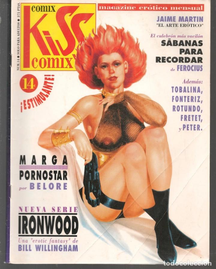Comics: COMIX KISS COMIX. N&ordm; 14. MAGAZINE ER&Oacute;TICO MENSUAL. EDICIONES LA C&Uacute;PULA. (ST/B1.2)