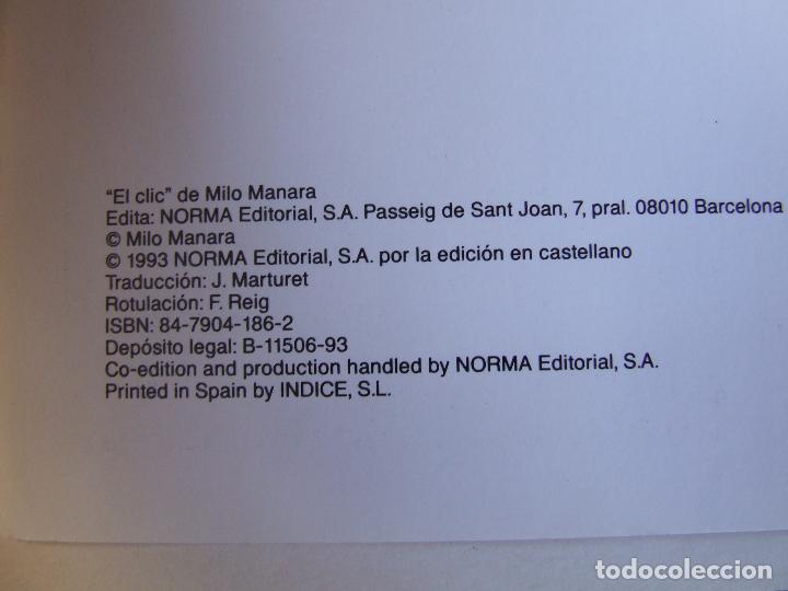 C&oacute;mics: COMIC MILO MANARA EL CLIC EROTICO - Foto 2
