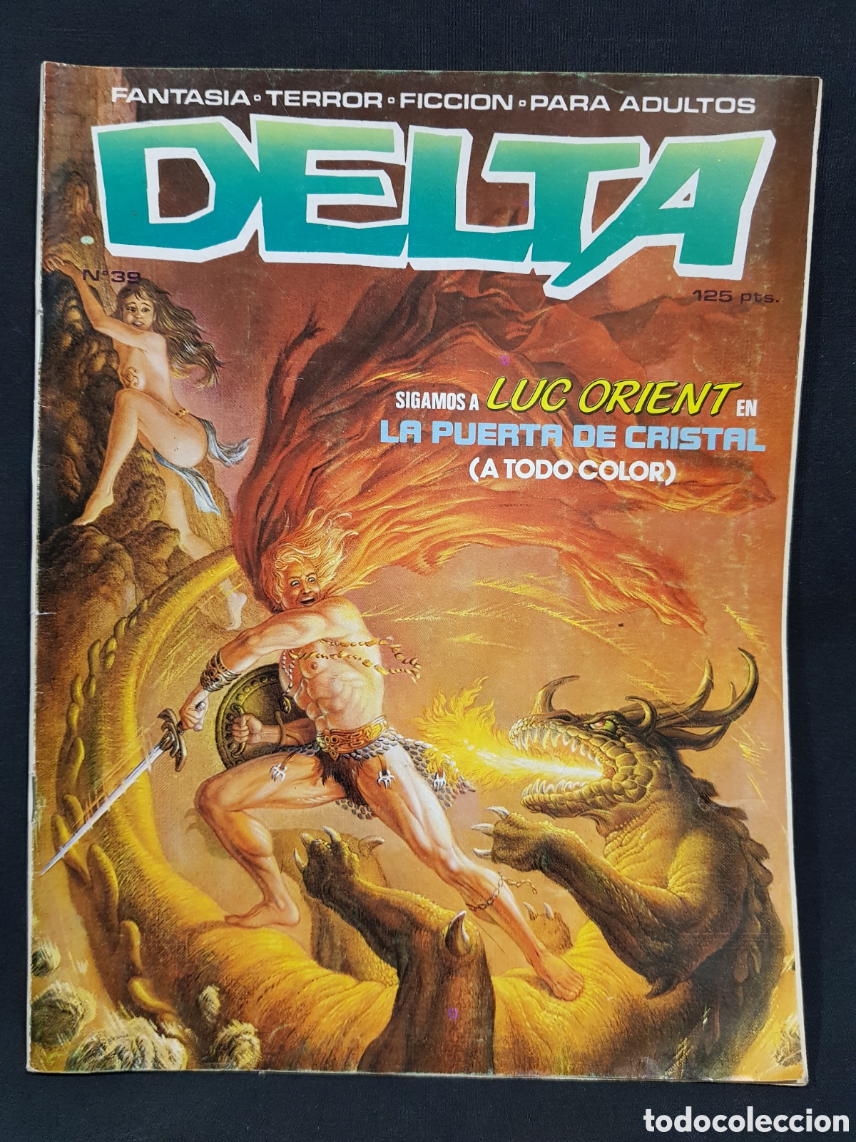 Comics : C&oacute;mic Delta n⁰39 Fantas&iacute;a Terror Ficci&oacute;n Para Adultos 1980