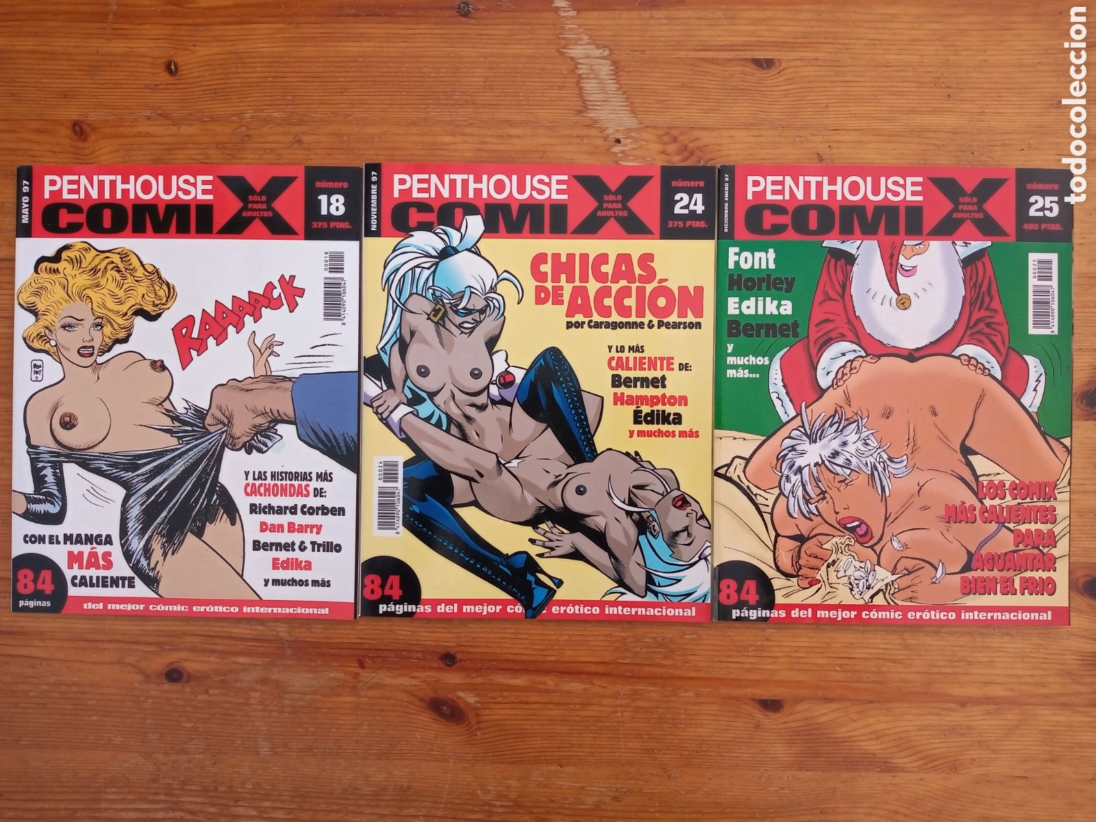Comics : PENTHOUSE COMIX N&ordm; 18, 24, 25. Europe star 1997