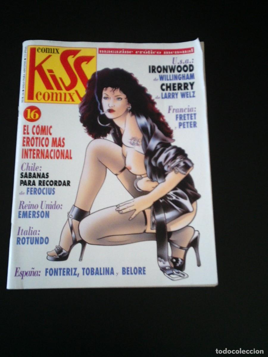 Comics : COMIX KISS COMIX - NUMERO 16 - MAGAZINE EROTICO MENSUAL - EDICIONES LA CUPULA - BUEN ESTADO -cj204